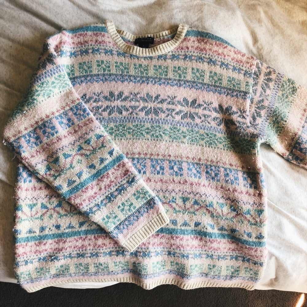 Oversized pastel sweater